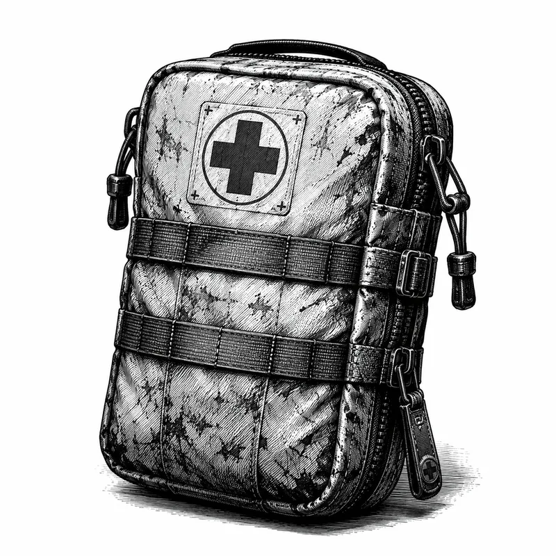 Awake in the Black field medkit illustration